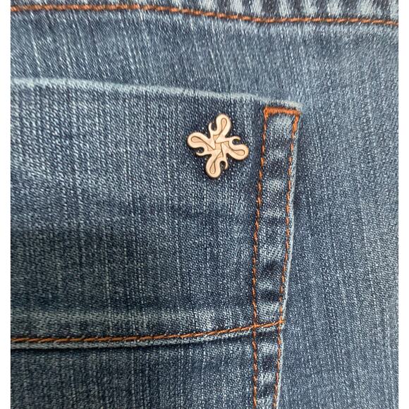 SIMPLY VERA WANG STRAIGHT LEG JEANS, WOMEN, 8, BLUE, GENTLY DISTRESSED, WAIST 33 - Picture 11 of 11